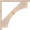 Ekena Millwork Westlake Block Smooth Bracket w/ Offset Brace, Douglas Fir, 3 1/2"W x 34"D x 34"H BKT0402X34X34WTL05SDF - alternate 2